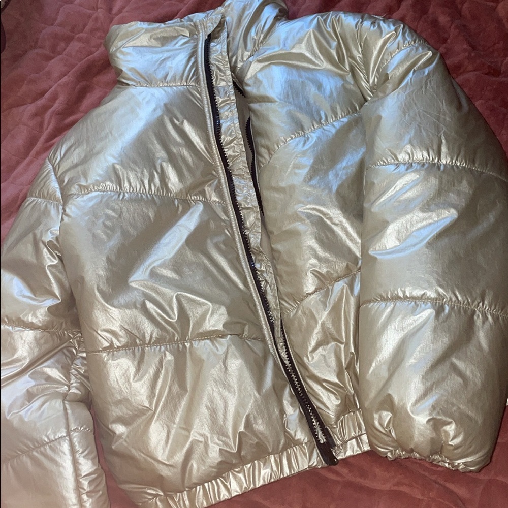 Wild Fable Gold puffer jacket